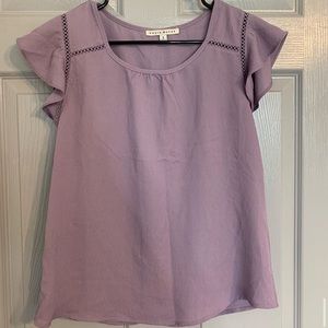 purple short sleeve